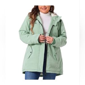 Mint Green Women's Puffer Jacket